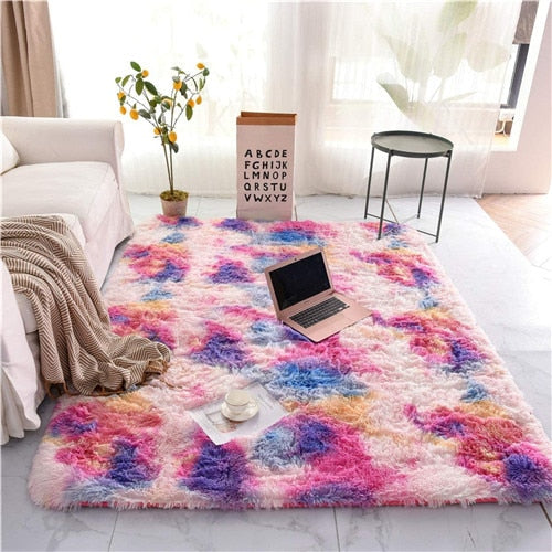 Bedroom Carpet Luxury Furry Rug