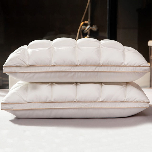 3D Bread Goose Down and Feather Bed Pillows