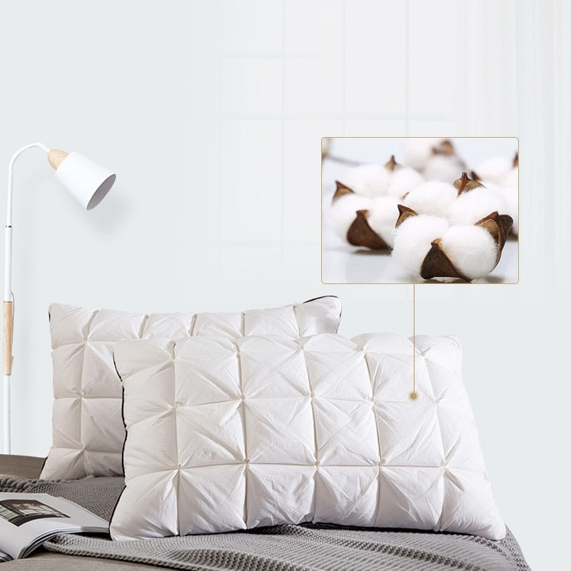 3D Bread Goose Down and Feather Bed Pillows