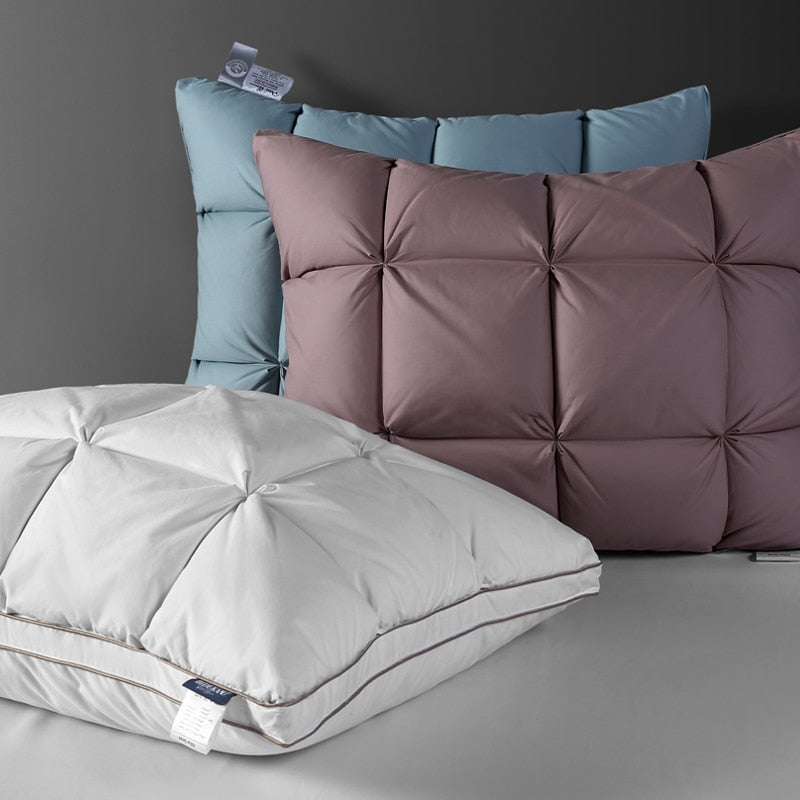 3D Bread Goose Down and Feather Bed Pillows