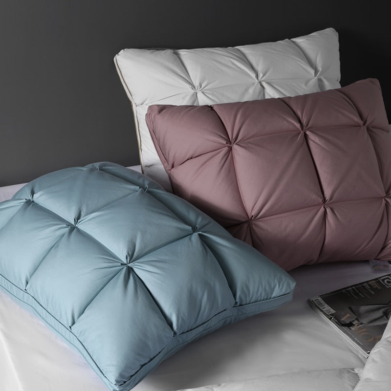3D Bread Goose Down and Feather Bed Pillows