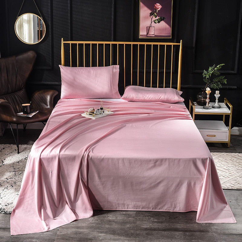 Luxury Solid Color Bed Sheet