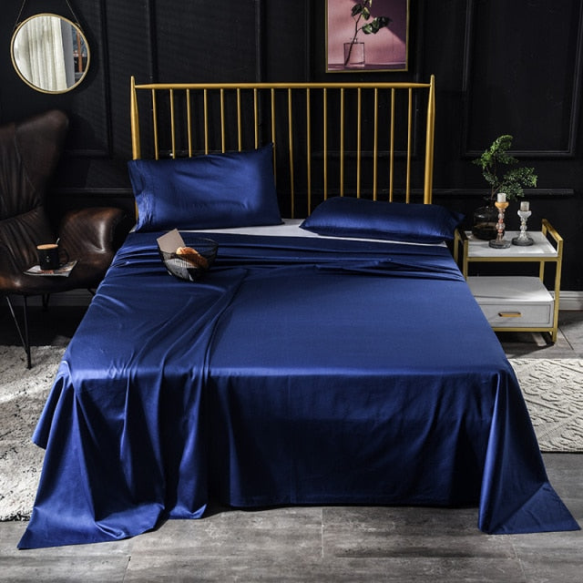 Luxury Solid Color Bed Sheet