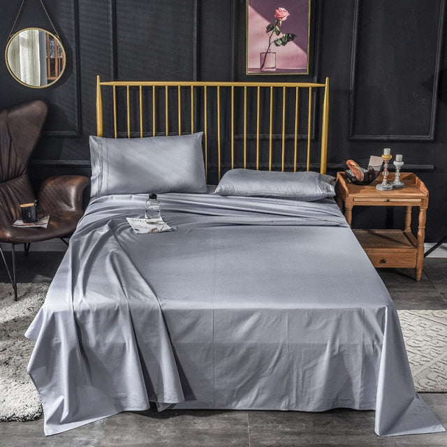 Luxury Solid Color Bed Sheet