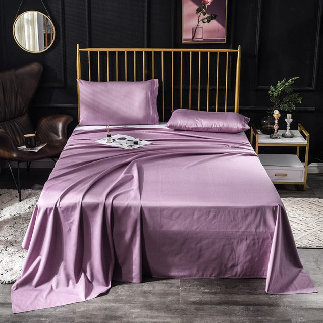 Luxury Solid Color Bed Sheet