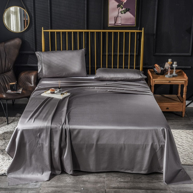 Luxury Solid Color Bed Sheet