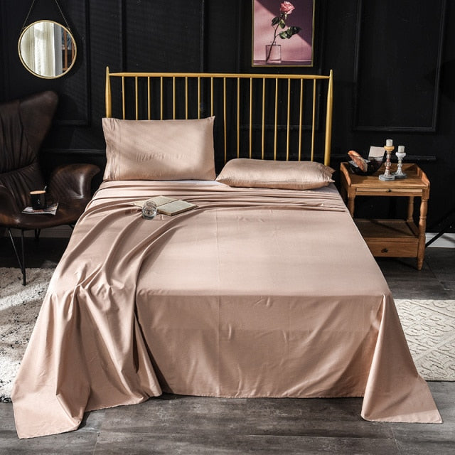 Luxury Solid Color Bed Sheet