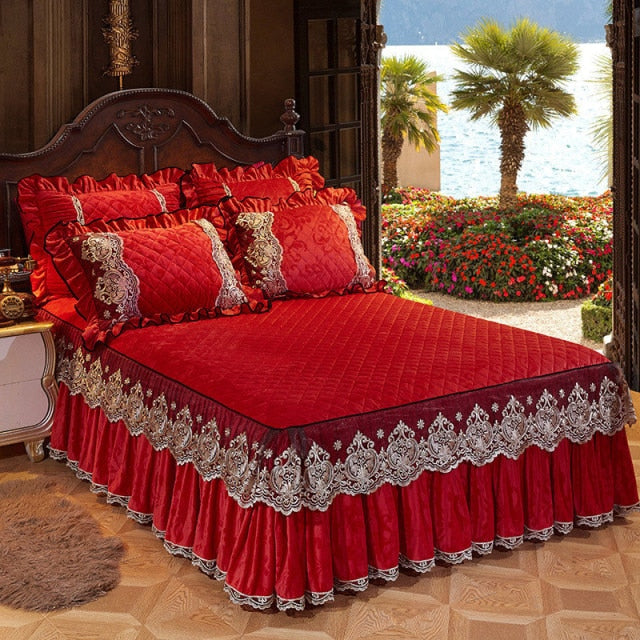Lace Velvet Bedspread