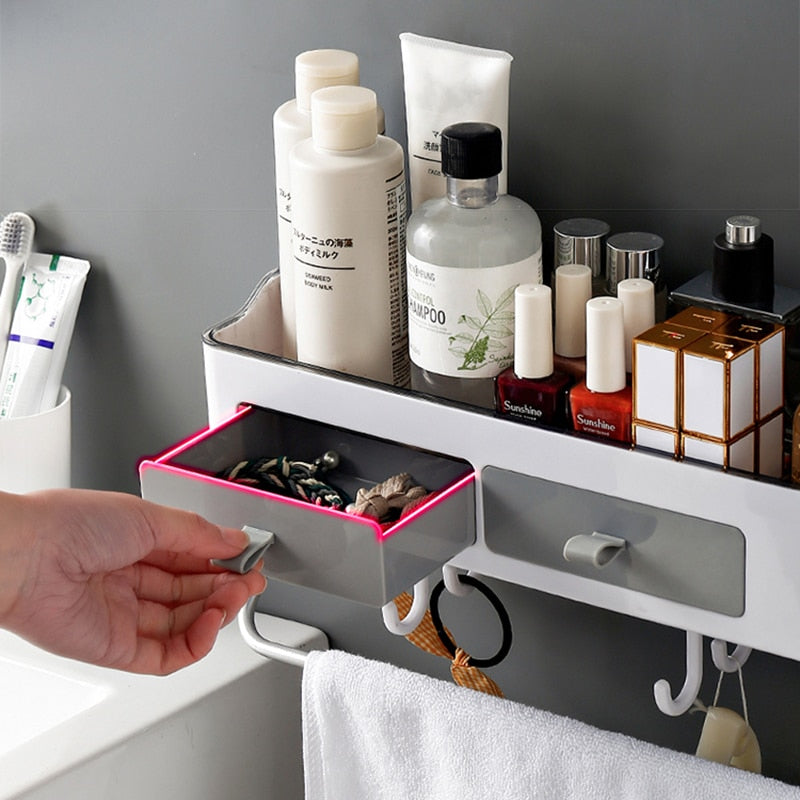 Punch-free Bathroom Organizer Rack