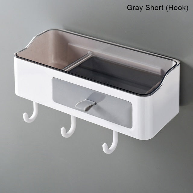 Punch-free Bathroom Organizer Rack