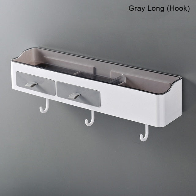 Punch-free Bathroom Organizer Rack