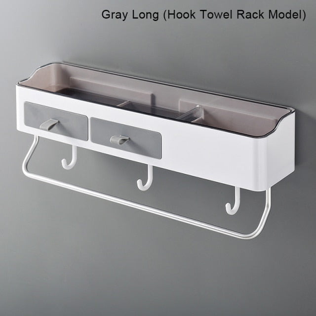 Punch-free Bathroom Organizer Rack