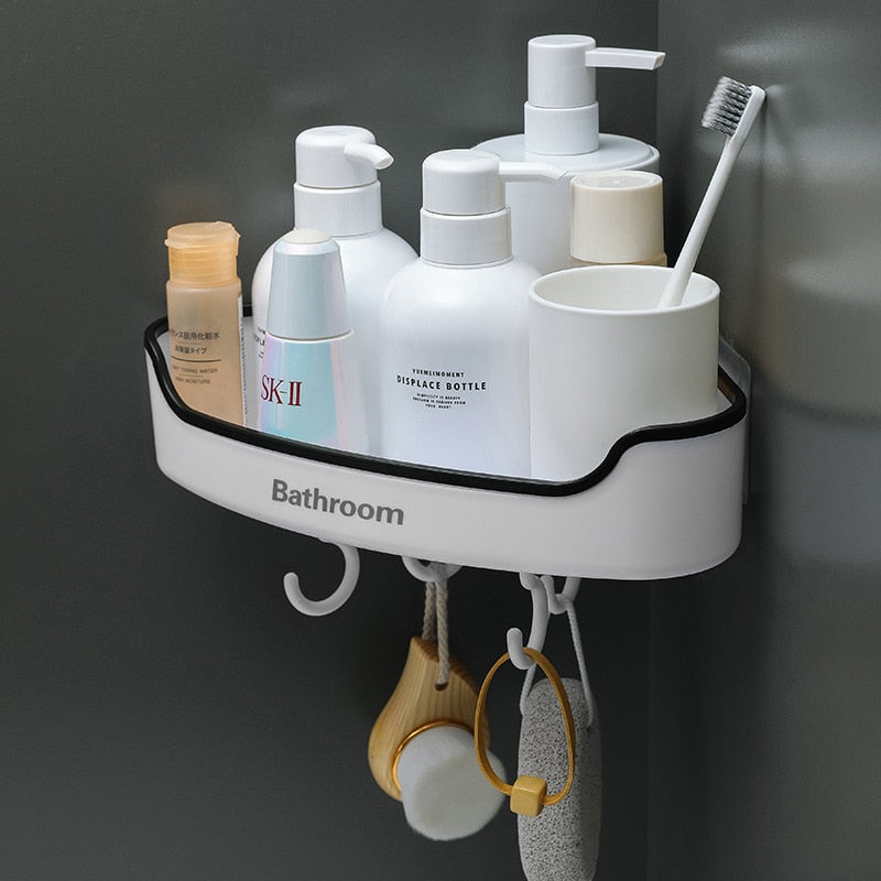 Wall Mounted Bathroom Storage Rack Organizer
