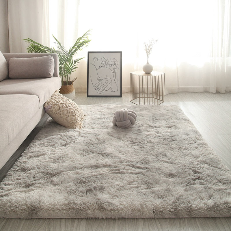 Bedroom Carpet Luxury Furry Rug