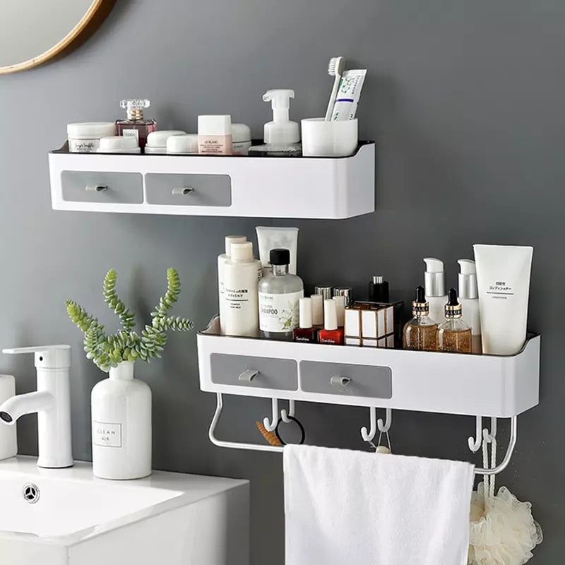Punch-free Bathroom Organizer Rack