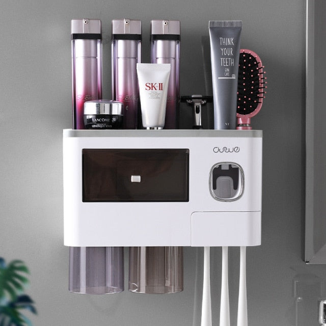 Magnetic Adsorption Toothbrush Holder