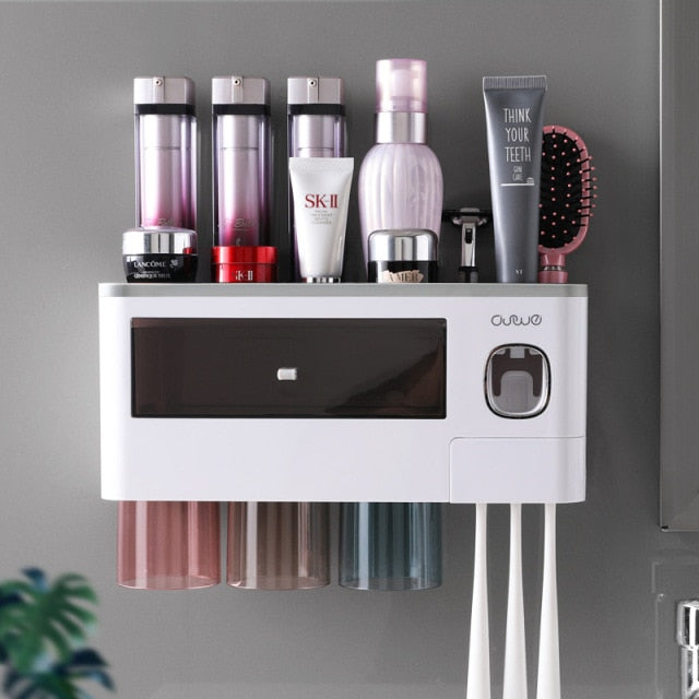 Magnetic Adsorption Toothbrush Holder