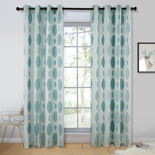 Geometric Modern Bedroom Window Curtain