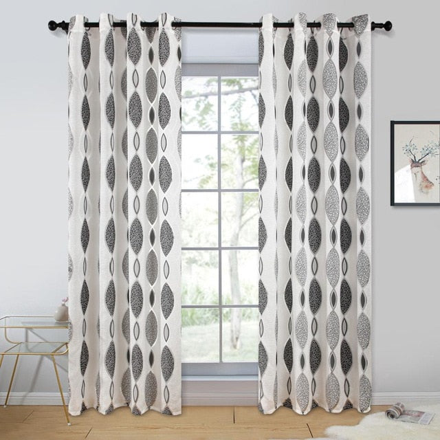 Geometric Modern Bedroom Window Curtain