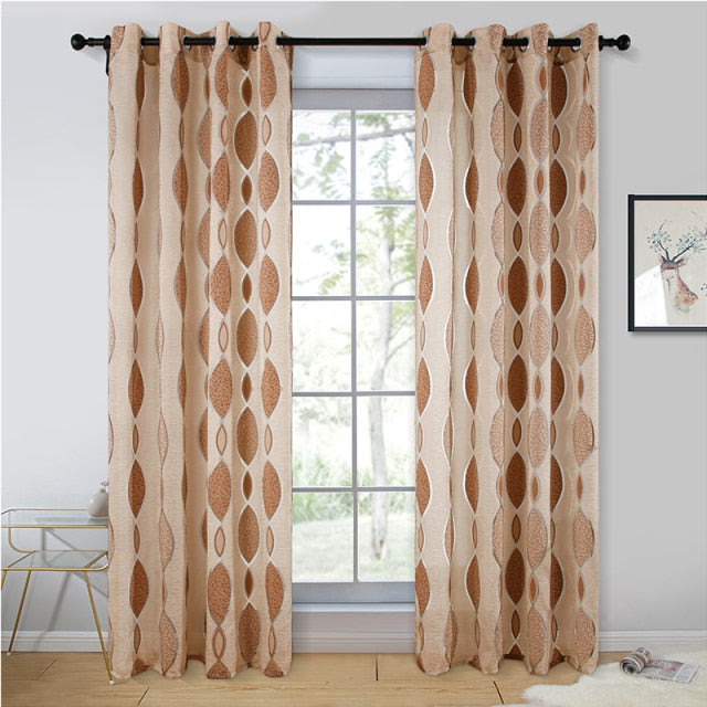 Geometric Modern Bedroom Window Curtain