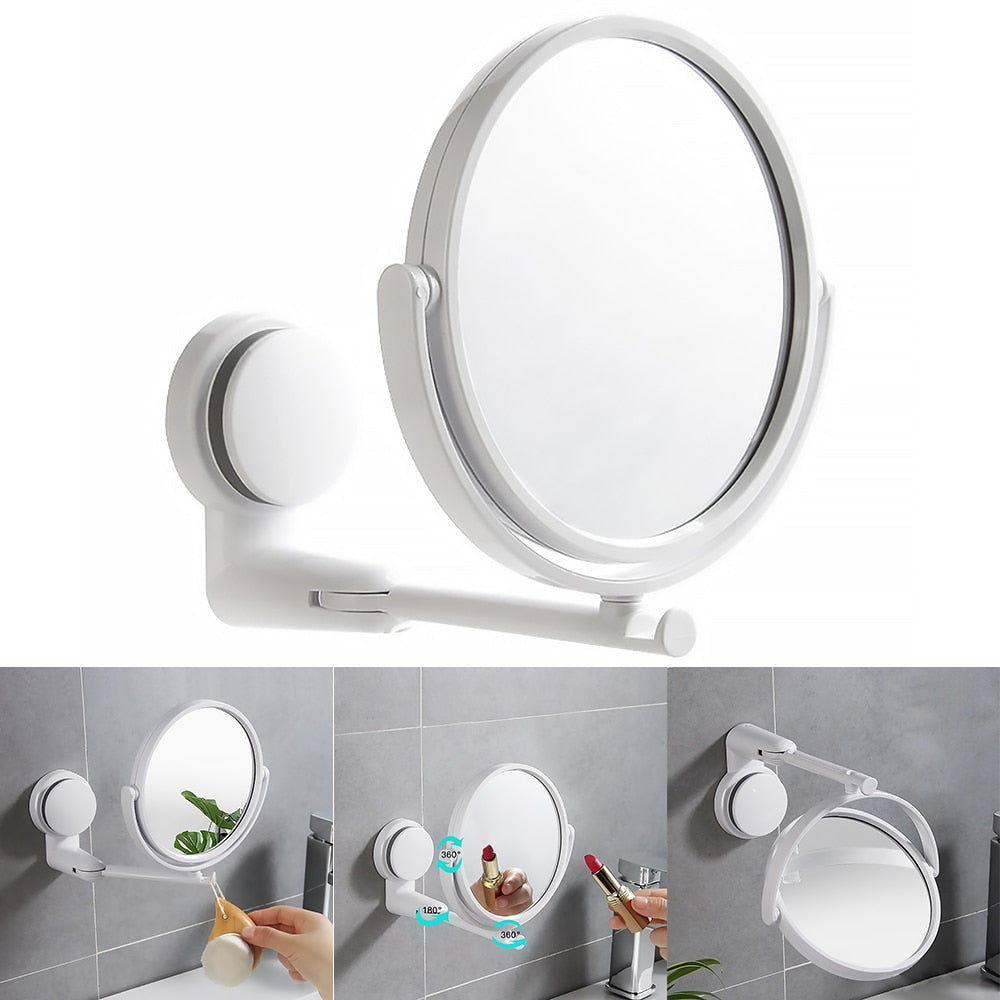 Folding Arm Extend Bathroom Mirror