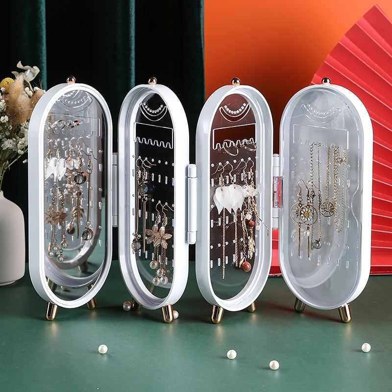 Foldable Jewelry Storage Display Stand Box