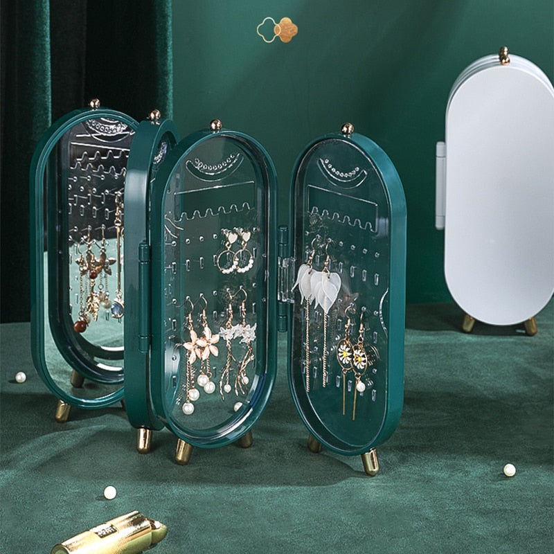 Foldable Jewelry Storage Display Stand Box