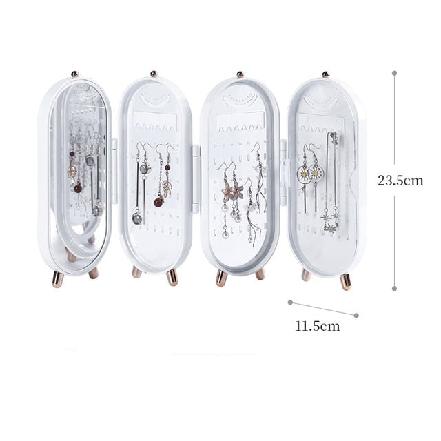 Foldable Jewelry Storage Display Stand Box