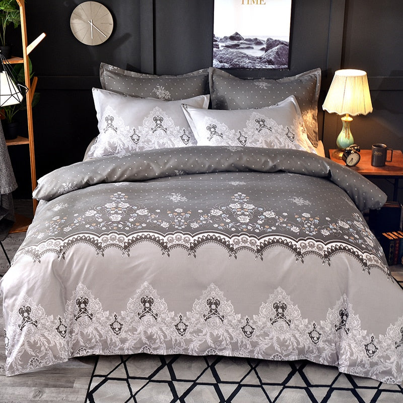 Floral Pattern Duvet Set