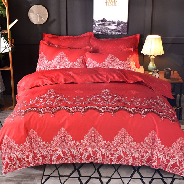 Floral Pattern Duvet Set