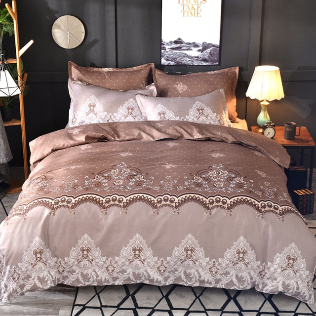 Floral Pattern Duvet Set