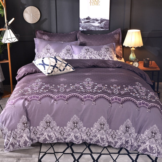 Floral Pattern Duvet Set
