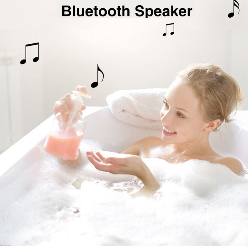 LED Adjustable Back Light With Bluetooth Speaker Round Mirror