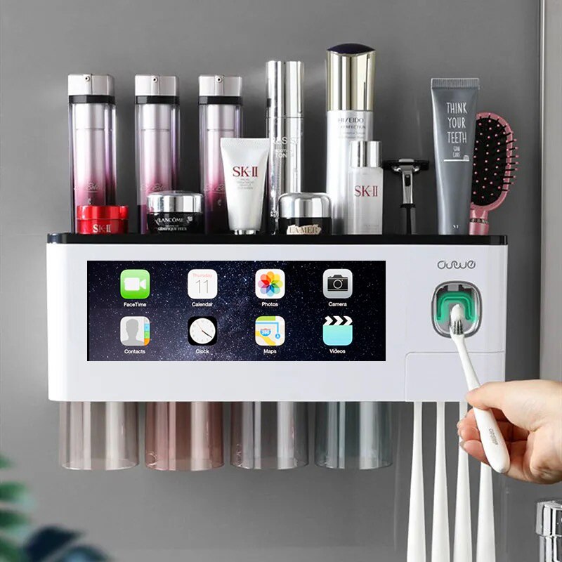 Magnetic Adsorption Toothbrush Holder