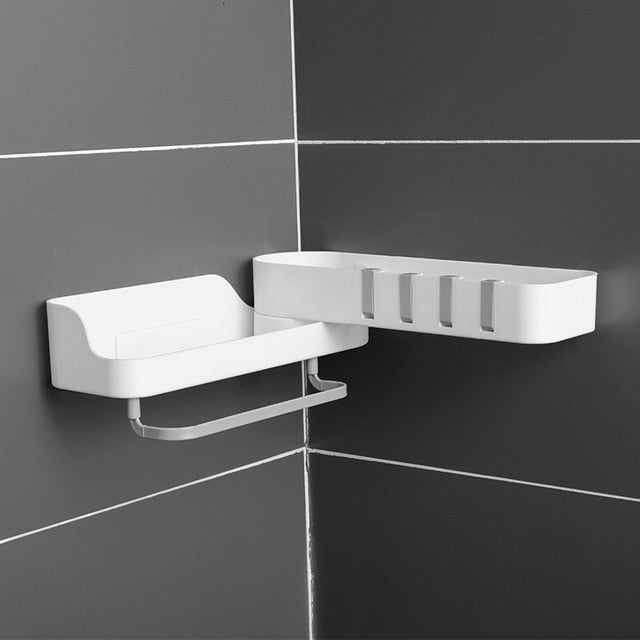 Wall Mounted Bathroom Storage Rack Organizer
