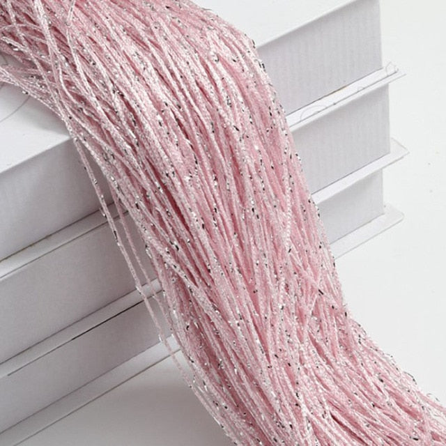 Shiny Tassel Silver Line String Curtain