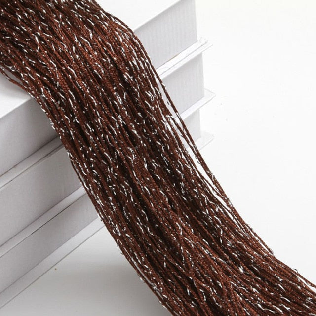 Shiny Tassel Silver Line String Curtain