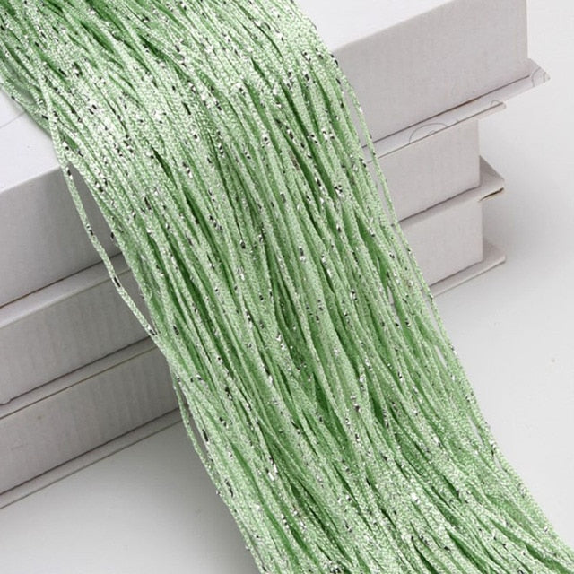 Shiny Tassel Silver Line String Curtain
