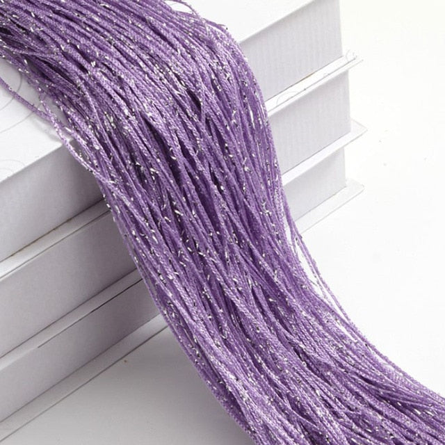 Shiny Tassel Silver Line String Curtain
