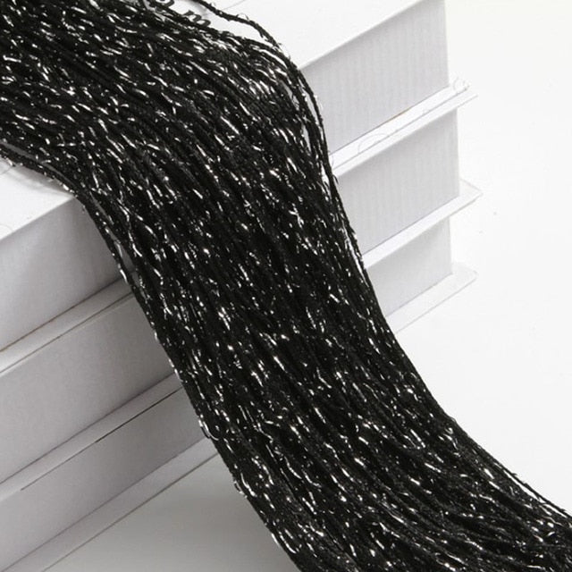 Shiny Tassel Silver Line String Curtain
