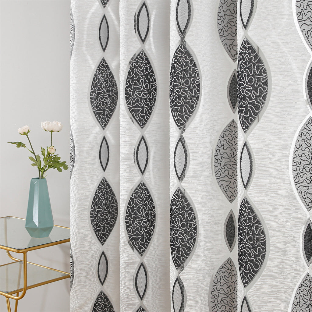 Geometric Modern Bedroom Window Curtain