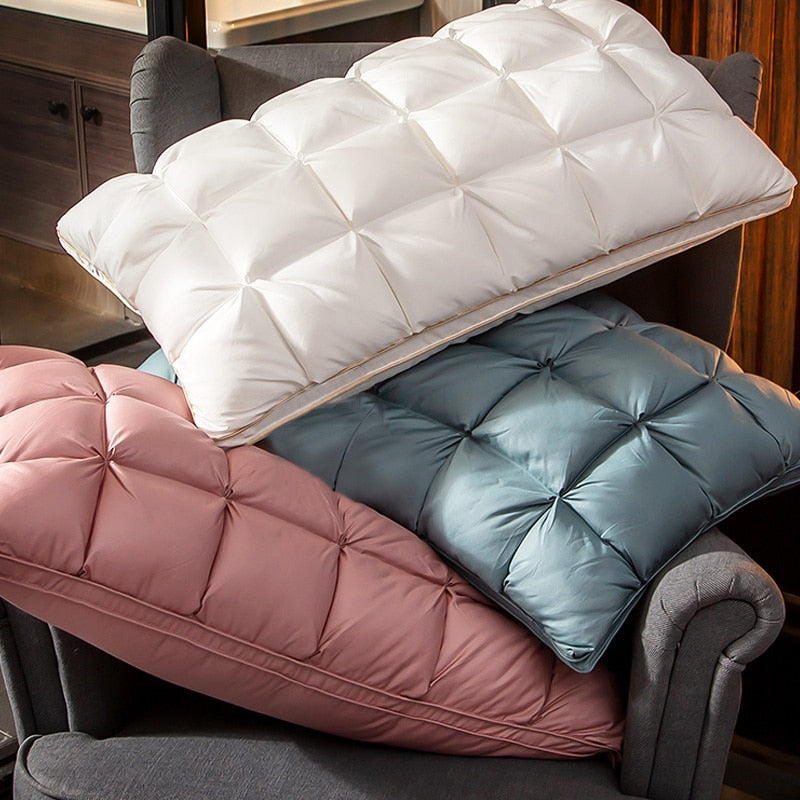 3D Bread Goose Down and Feather Bed Pillows