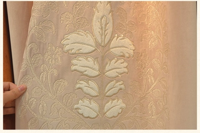 Chenille Embroidery Velvet Bedroom Curtains