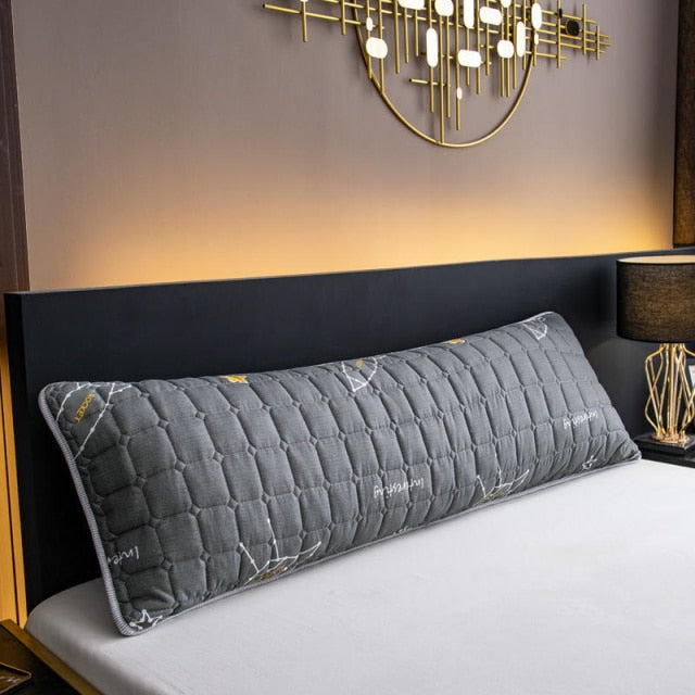 Solid Color Quilted Design Long Pillowcase