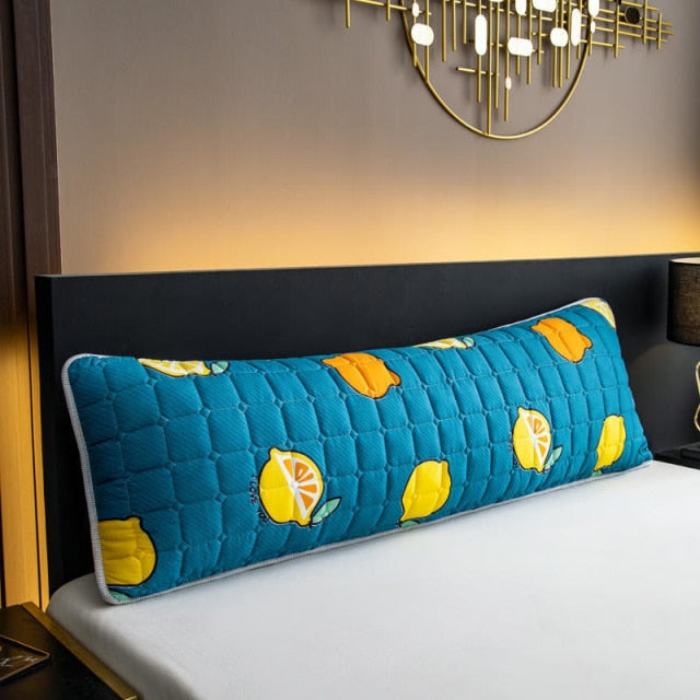 Solid Color Quilted Design Long Pillowcase