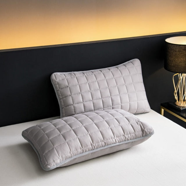 Solid Color Quilted Design Long Pillowcase