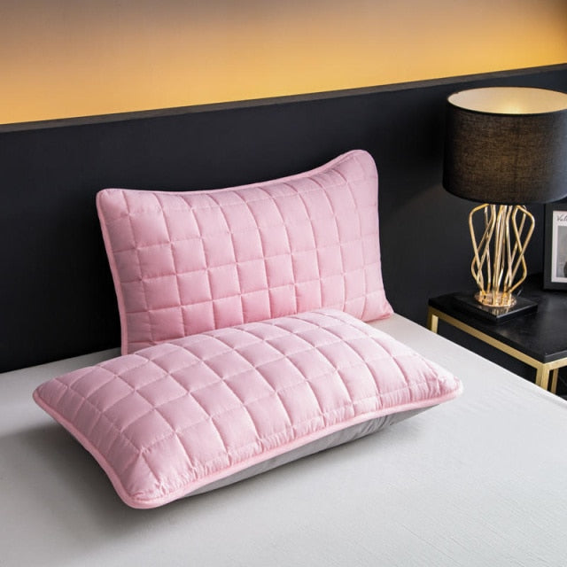 Solid Color Quilted Design Long Pillowcase
