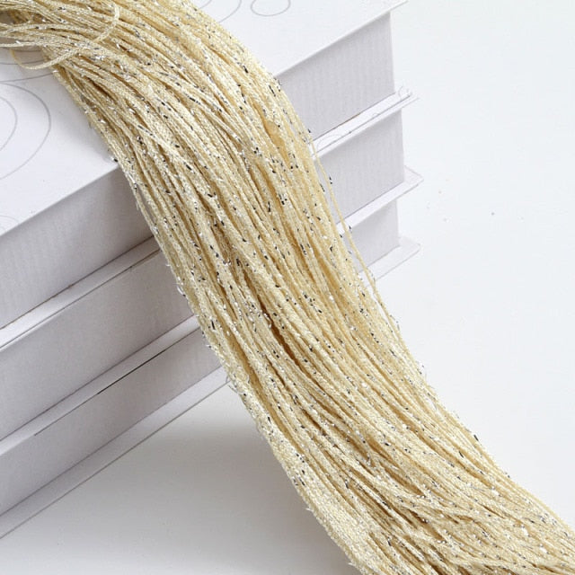Shiny Tassel Silver Line String Curtain